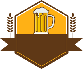 Craft beer logo vector illustration
