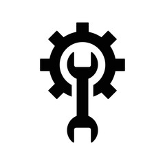 Repair, settings, tools line icon.