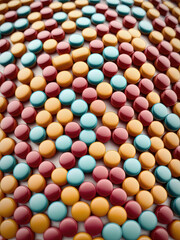 Fototapeta premium Multicolored tablets. Generative AI