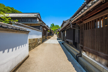 香川県　笠島の町並み