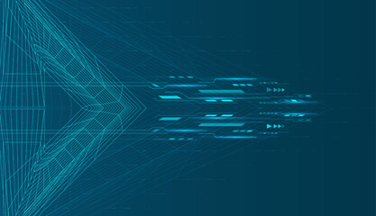 Abstract speed movement of arrows