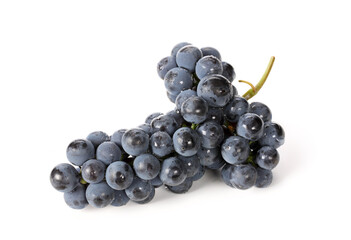 Grapes on white background