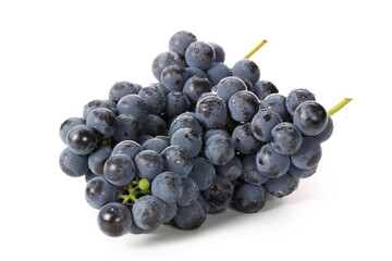 Grapes on white background