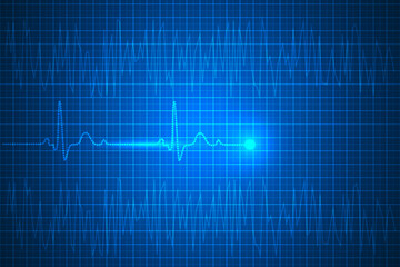 heartbeat and pulse lines abstract. Healthcare and diagnosis technology background. 