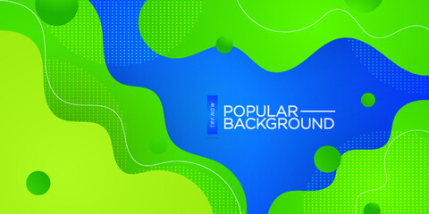 Simple abstract dynamic blue and green textured background design in 3D style with dark color. EPS10 Vector