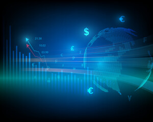 Stock market. business background. money transfer