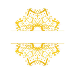 Golden Mandala frame 
