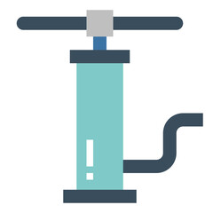 air pump flat icon style