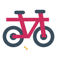 bicycle flat icon style