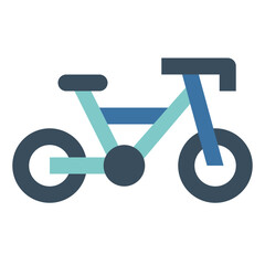 bike flat icon style