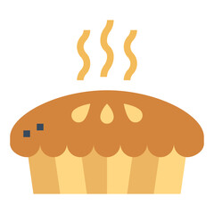 pie flat icon style