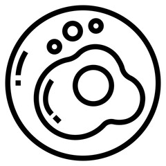 egg line icon style
