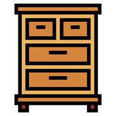 drawer filled outline icon style