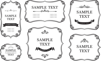 飾り枠　フレーム　クラシック
