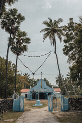 Delft Island, Sri Lanka : St Mary's Catholic Church on Delft Island