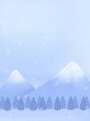 winter mountain landscape
