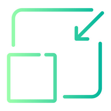 minimize gradient icon