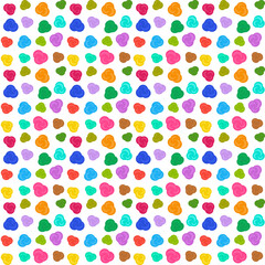 Seamless pattern from colorful dots. Summer prints, multicolored vector background. 