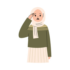 Stressed muslim Woman