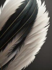 Feather background. Generative AI