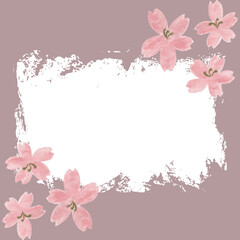 Fototapeta na wymiar frame with flowers 5