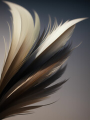Feather background. Generative AI
