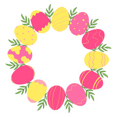 Colorful Easter Egg Frame