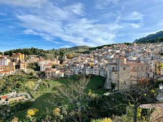 Fototapeta na wymiar view of Gratteri, Palermo, Sicily, Italy