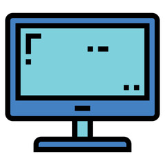 computer filled outline icon style