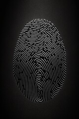 fingerprint on black