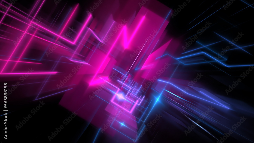 Poster digital space, information transmission, big data processing. digital universe, data matrix, cloud t