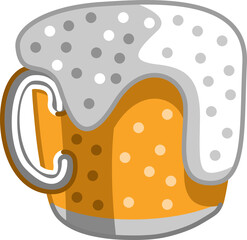Beer mug png graphic design