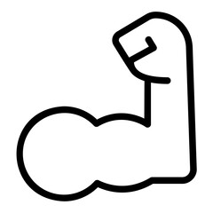 muscle line icon