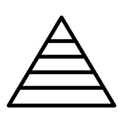 pyramid line icon