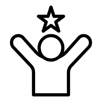 motivated outline icon