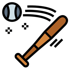 Home run filled outline icon style