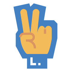 cheer flat icon style