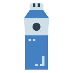 Water bottle flat icon style