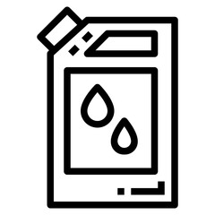 gasoline line icon style
