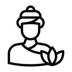 spa line icon illustration vector graphic