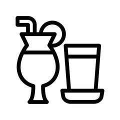 drink line icon illustration vector graphic