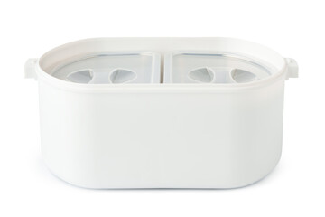 Take away food boxes containers on white background