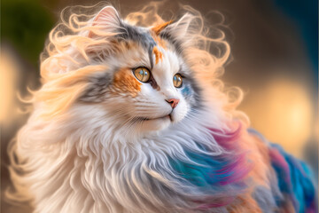 cat colorful