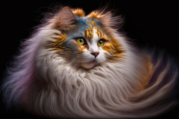 cat colorful