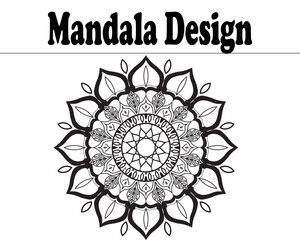 Vector indian mandala design background