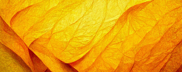 Yellow orange background for design. Color gradient. Modern, futuristic. wallpaper, web banner, generative ai