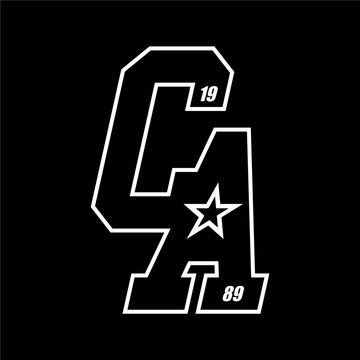 Design vector typography for t-shirt streetwear clothing. California concept. with white color. perfect for modern t-shirt design