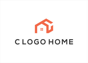 home logo vector. letter C and  Home logo vector.