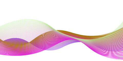 Colorful Abstract wave. gradient flowing wave lines. Futuristic technology concept. Vector illustration