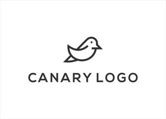 canary logo design vector illustration template
